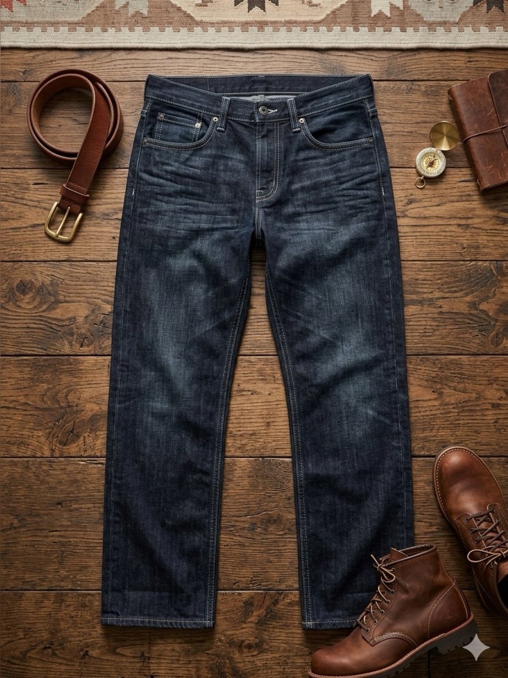 Stetson jeans Men’s 36X32 Modern Straight Leg 1312 Classic Denim Pants Cowboy